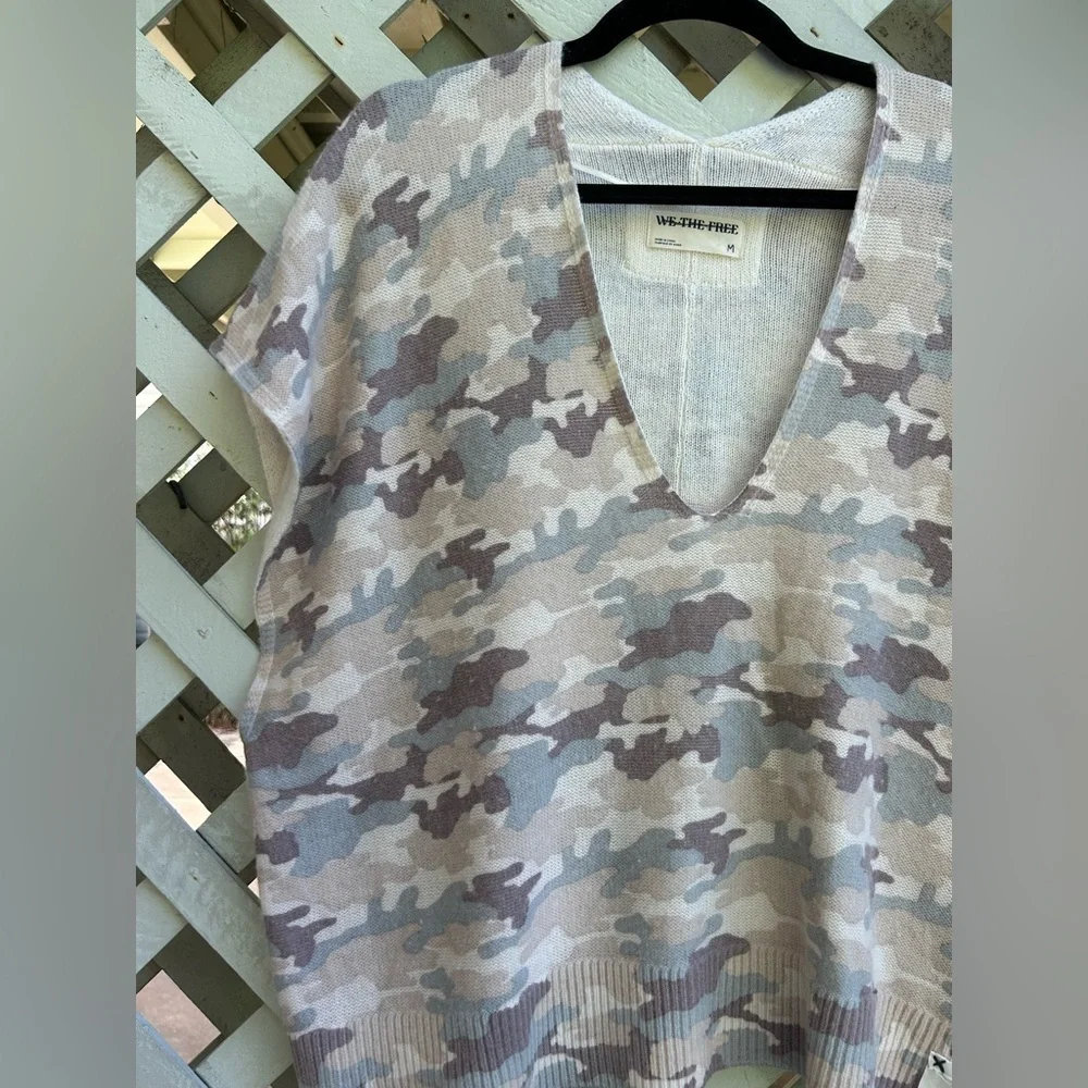 Free people Camo Vest